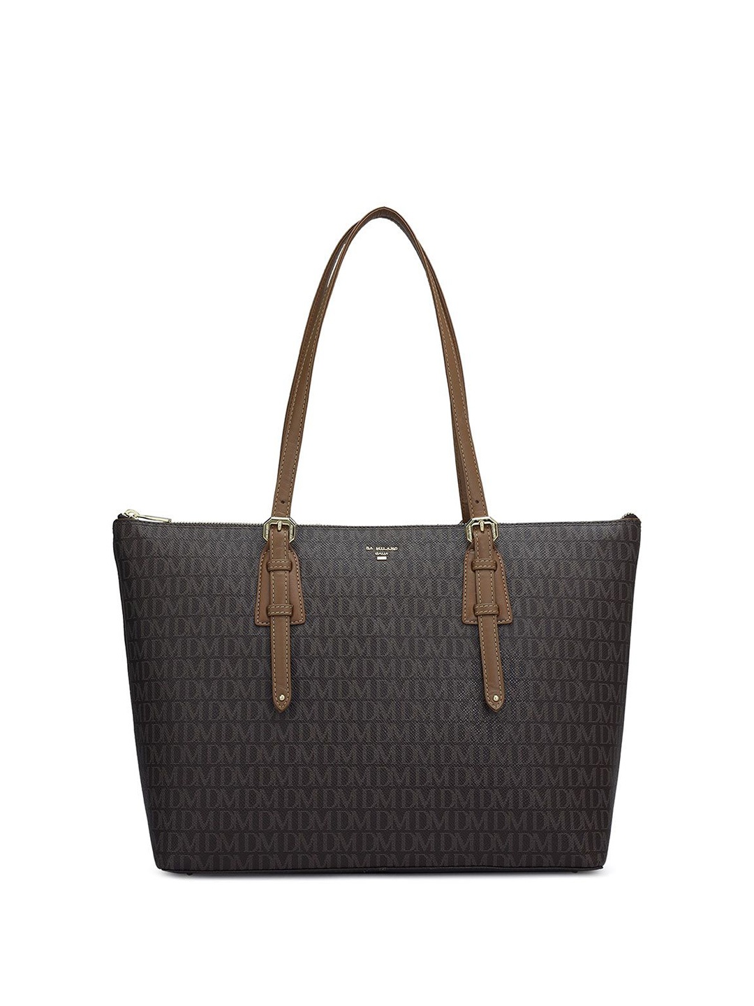 

Da Milano Leather Graphic Shopper Shoulder Bag, Brown
