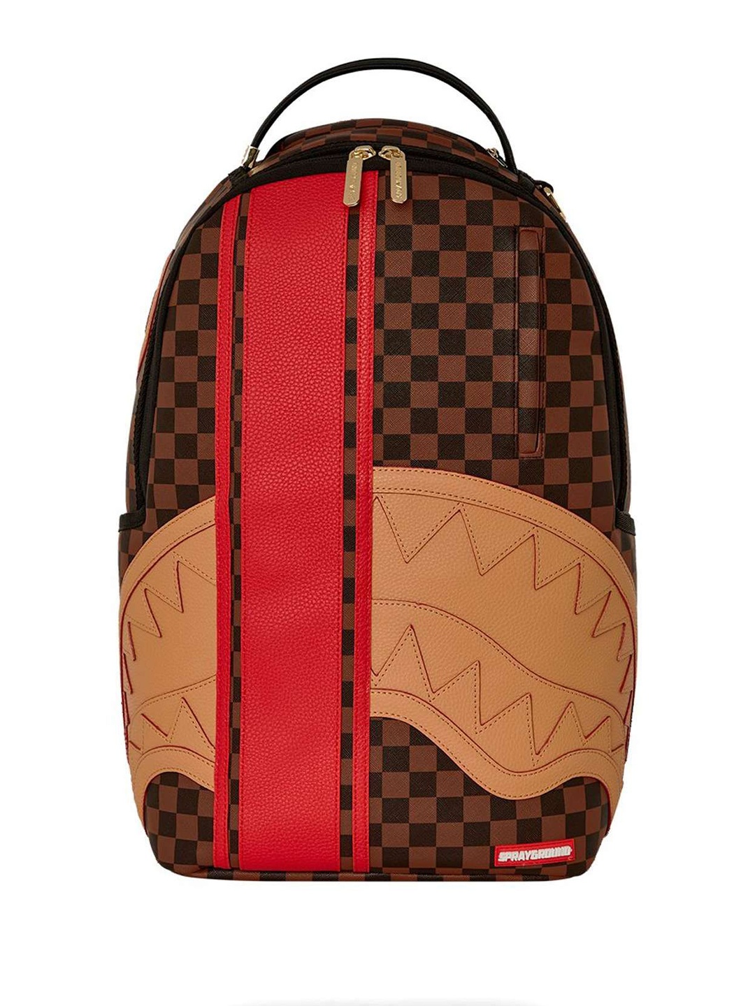 

SPRAYGROUND Unisex Geometric Printed Backpack, Brown