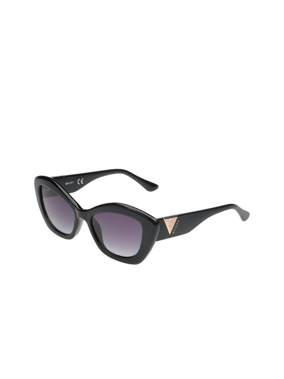 

SCOTT Women Cateye Sunglasses with UV Protected Lens 8903232277696-Black, Grey