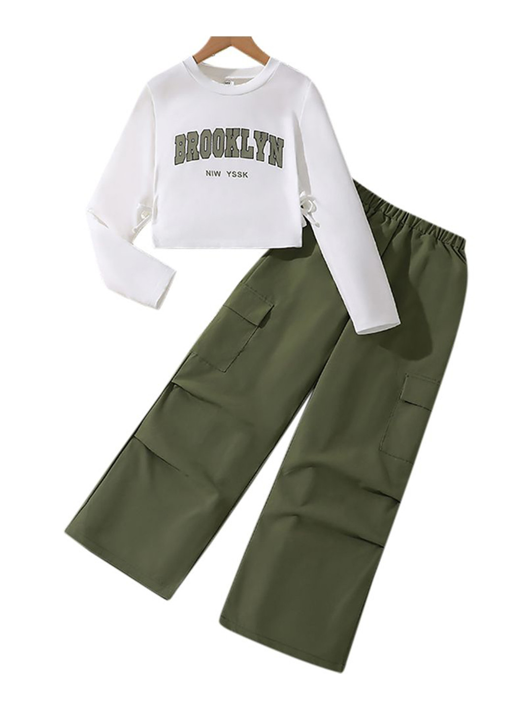 

StyleCast x Revolte Girls Printed Top with Trouser, Green
