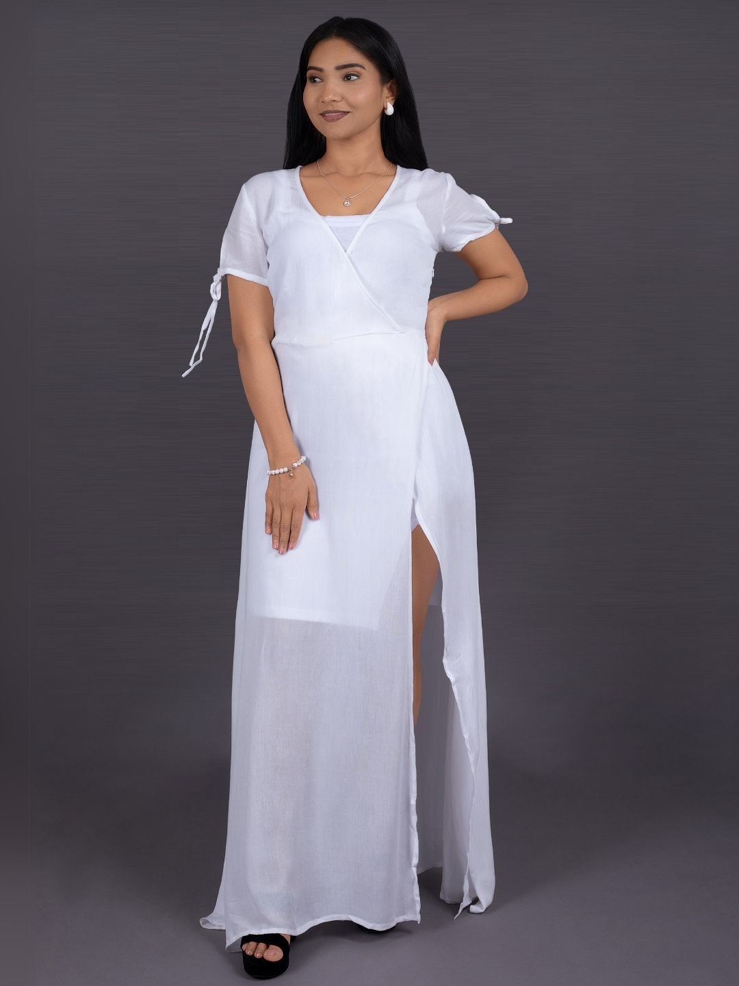 

La Aimee Maxi Dress, White