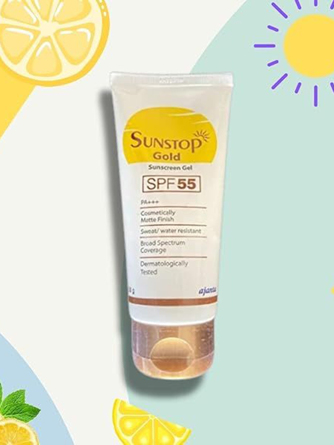 

SUNSTOP Gold Sweat & Water Resistant Sunscreen Gel SPF 55+ - 50 g, White