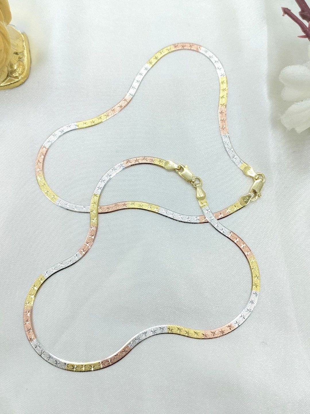 

AMONROO 925 Sterling Silver Rhodium-Plated Anklets