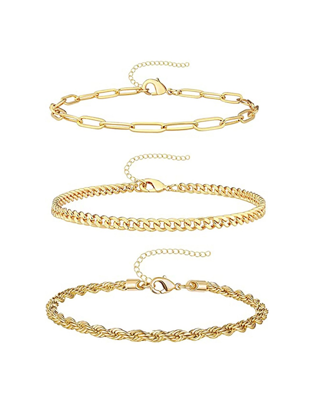 

StyleCast x Revolte Women 3 Handcrafted Gold-Plated Armlet Bracelet