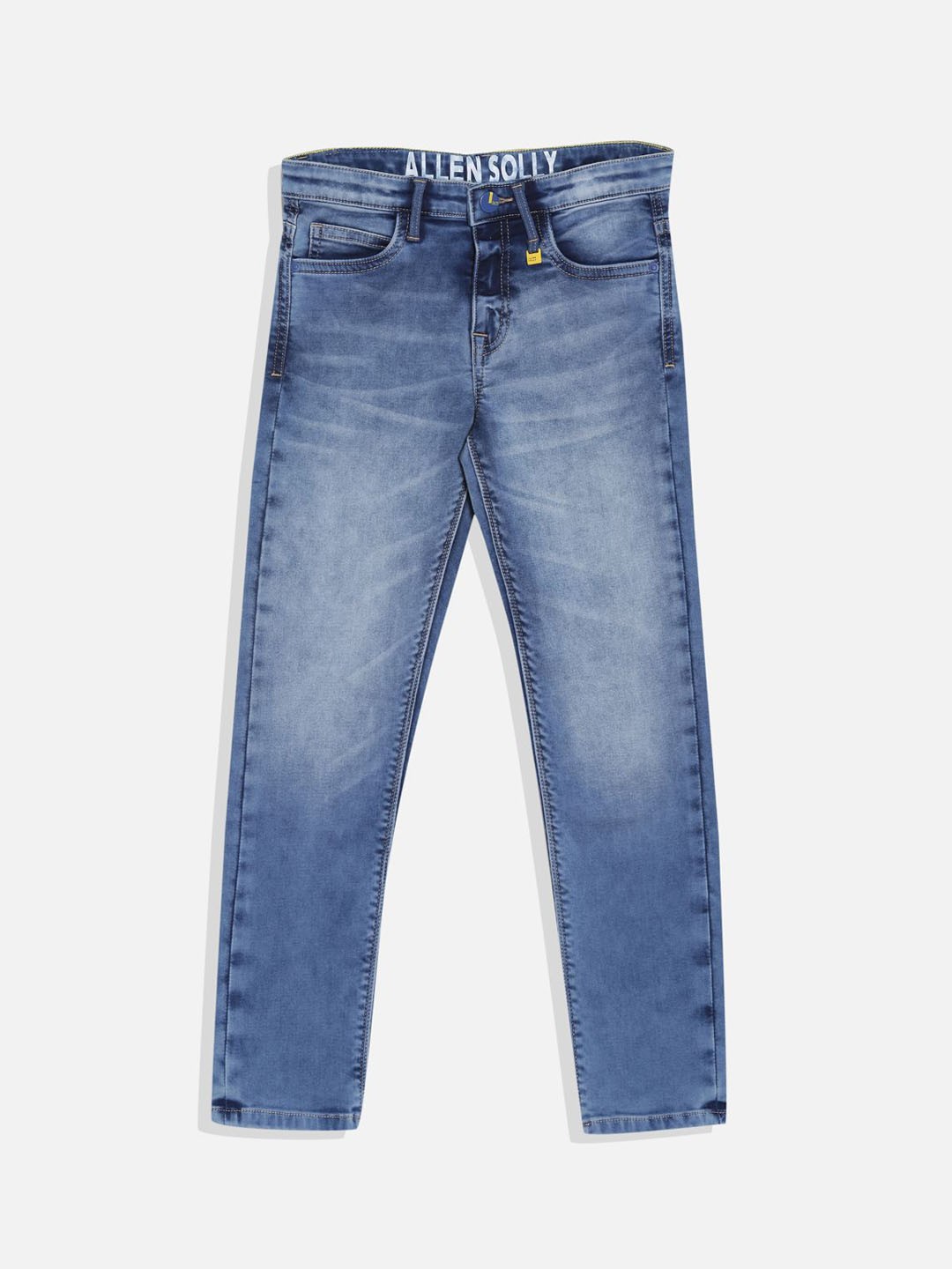 

Allen Solly Junior Boys Slim Fit Light Fade Jeans, Blue