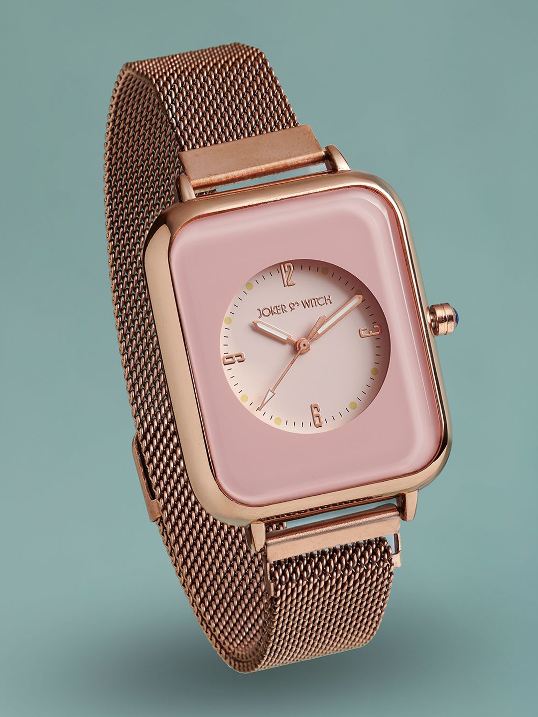 

JOKER & WITCH Women Dial & Bracelet Style Straps Analogue Watch AMWW1141, Rose gold
