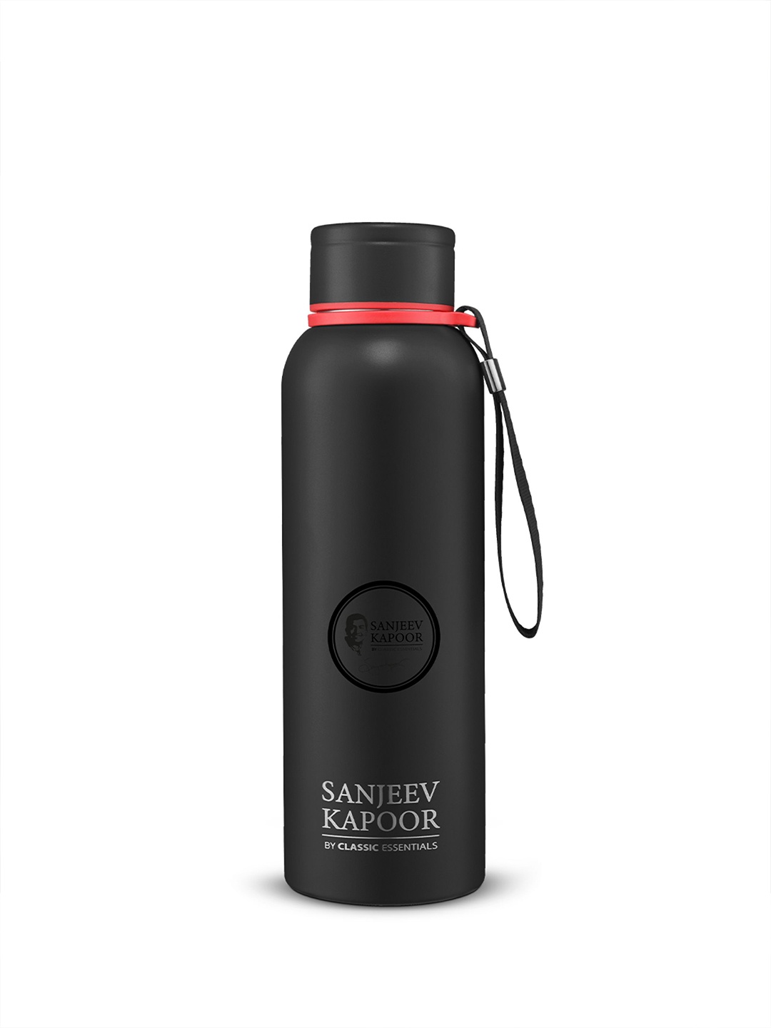 

Classic Essentials Stainless Steel Wave Double Wall Vacuum Insulated 500 ml Flask, Black