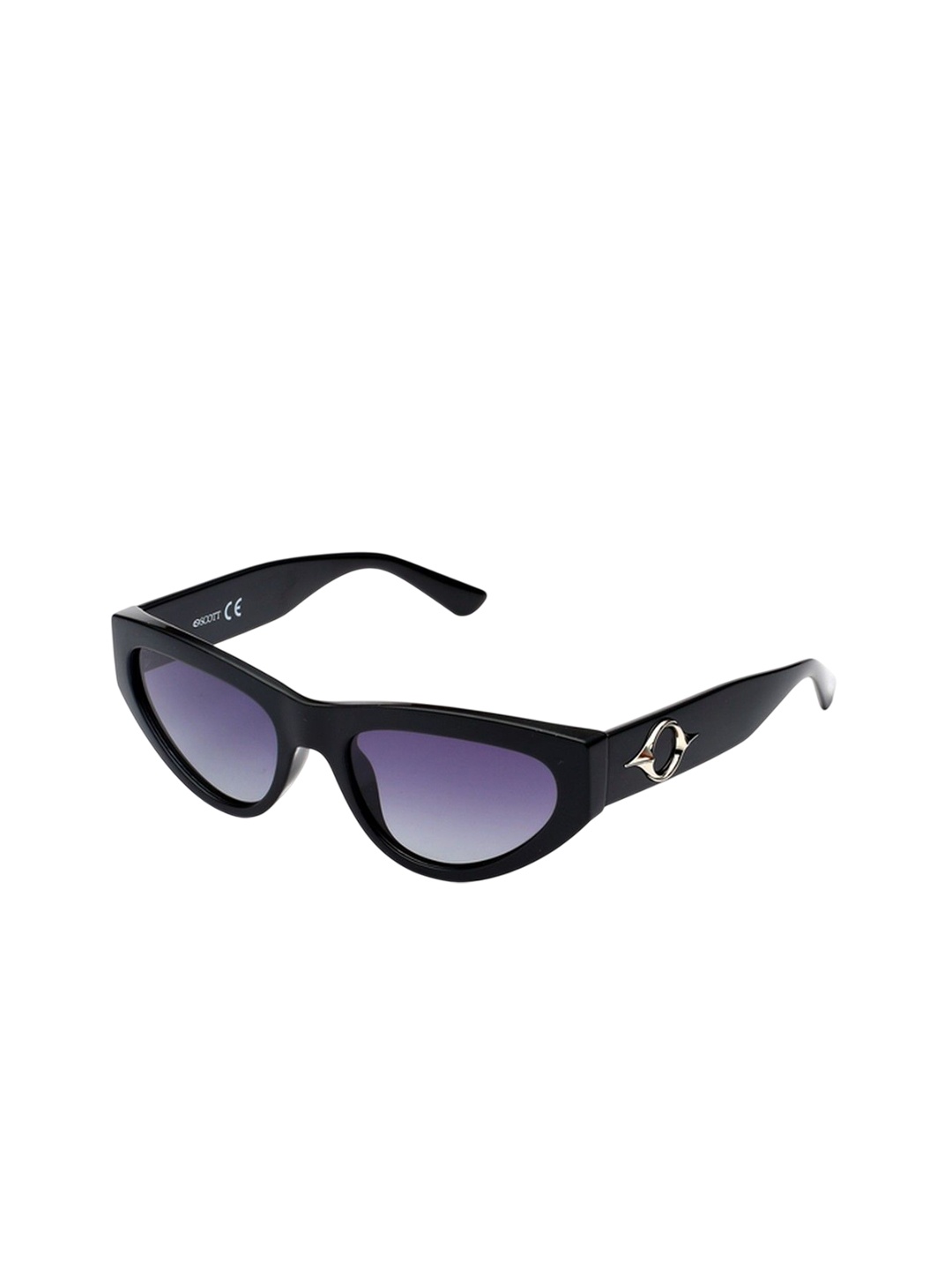 

SCOTT Women Cateye Sunglasses with UV Protected Lens, Black