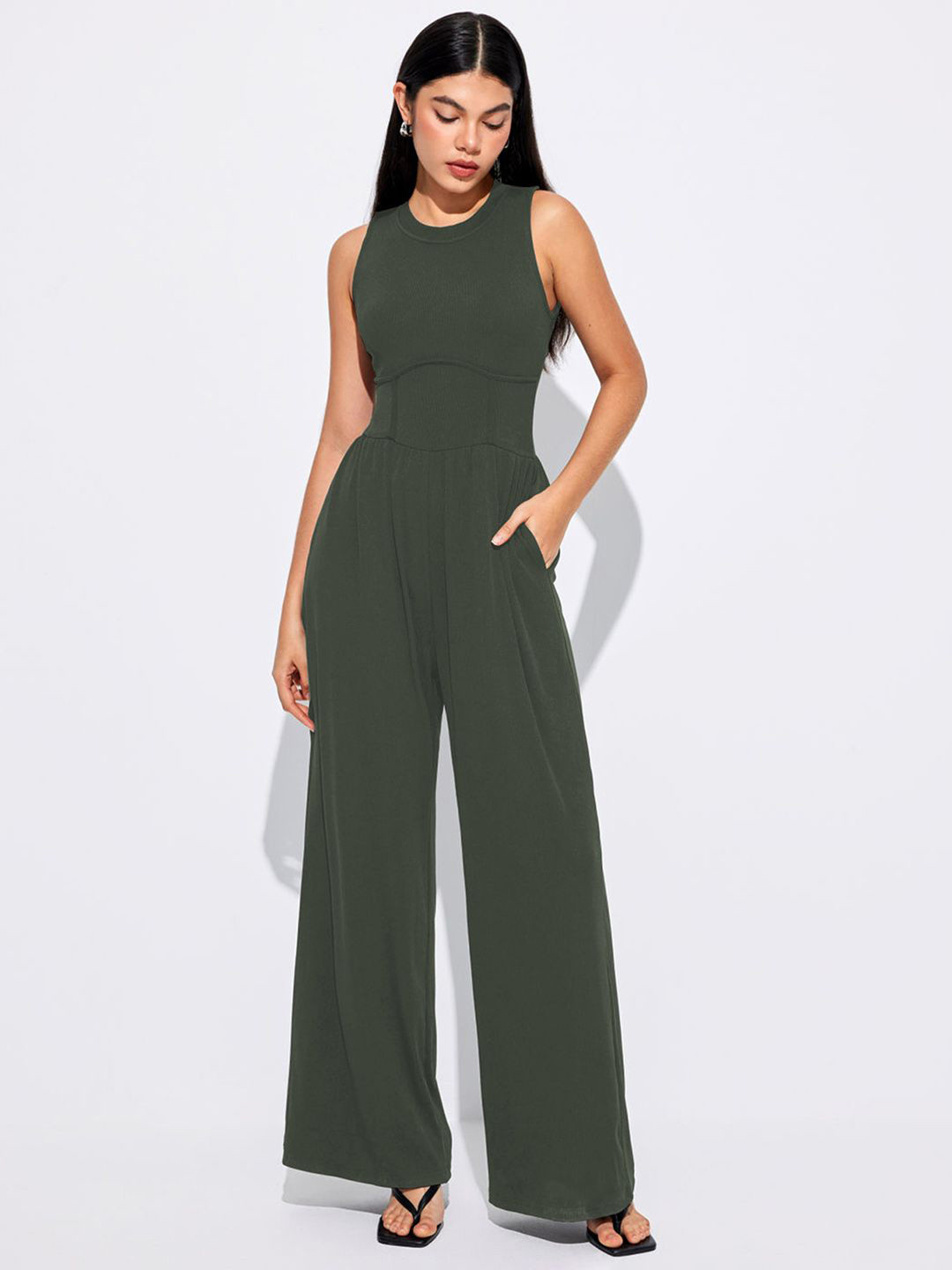 

JC Mode Basic Jumpsuit, Green