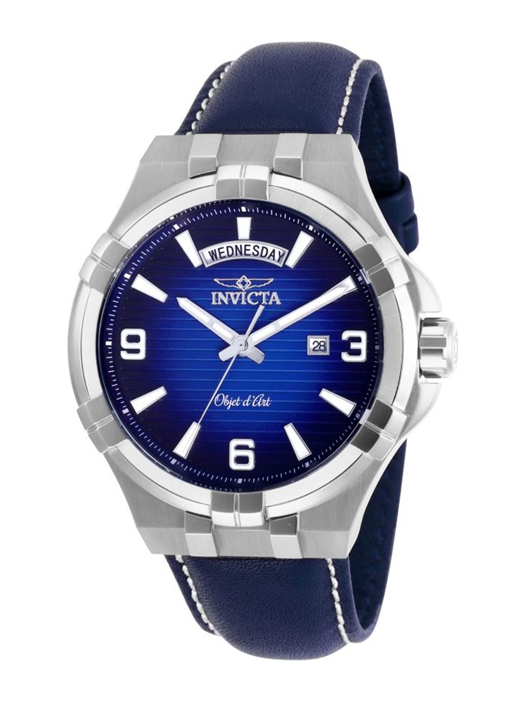 

Invicta Men Dial & Leather Straps Analogue Watch 30182, Blue