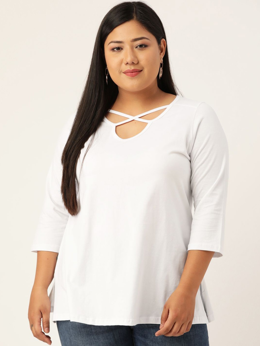 

theRebelinme Cotton Top, White