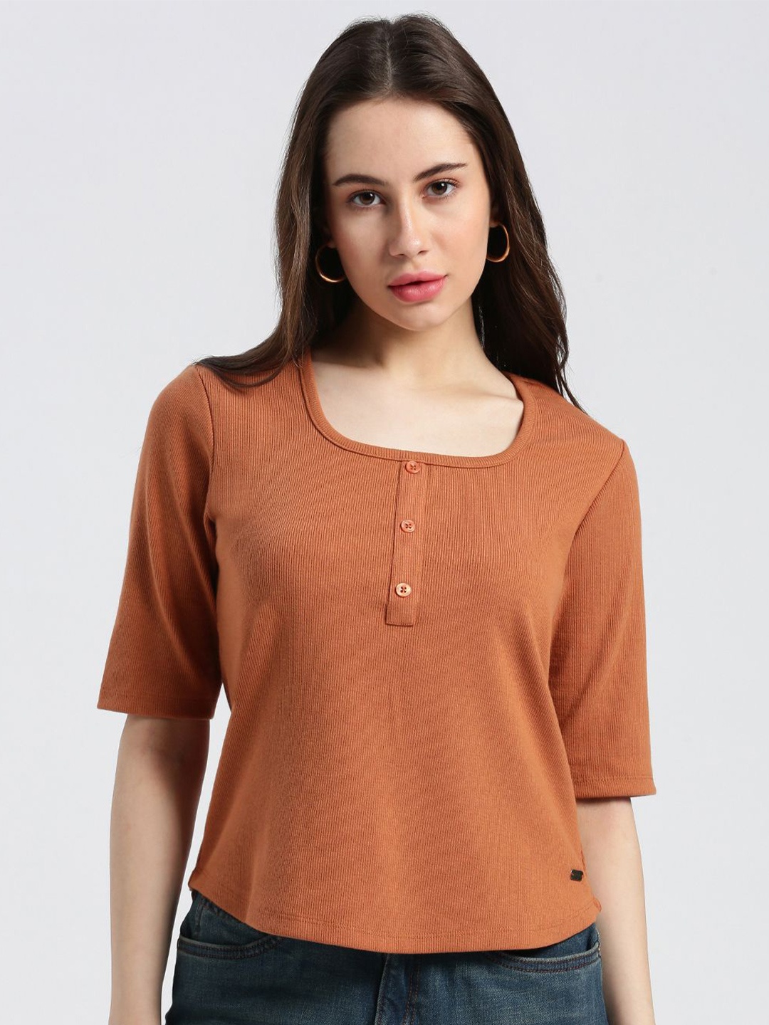 

Grit and Flair Top, Brown