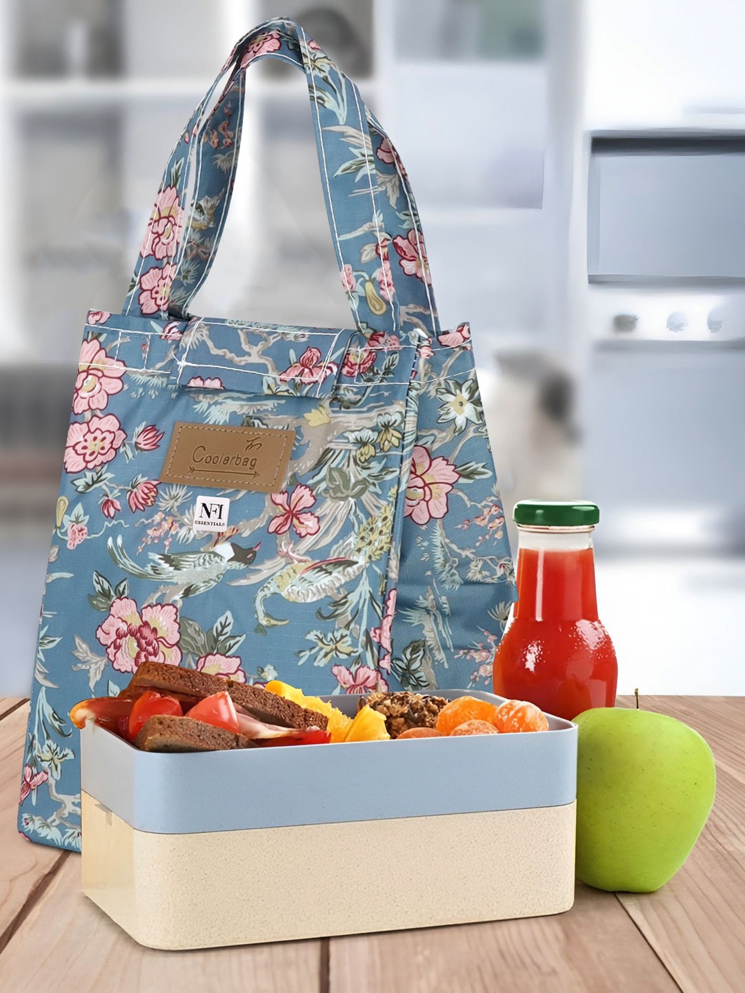 

NFI essentials Adults Other Prints Insulated Lunch bags Travel Accessory, Grey