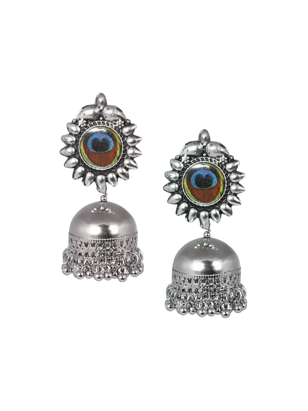 

JMBW INTERNATIONAL Gold-Plated Big Round Jhumkas