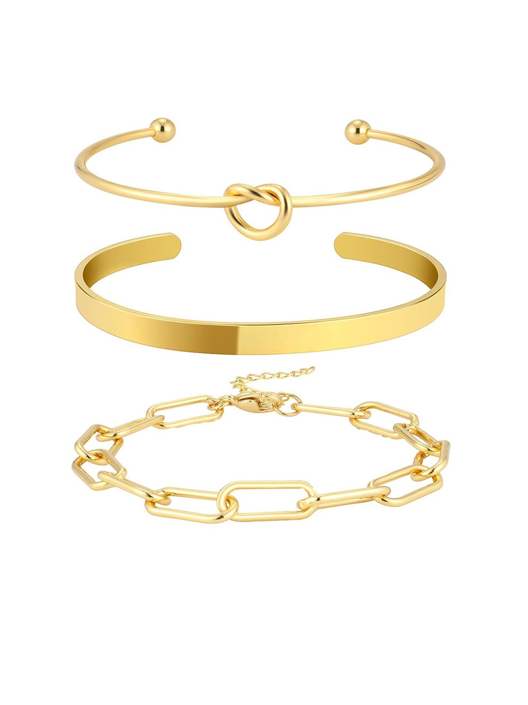 

StyleCast x Revolte Women 3 Handcrafted Gold-Plated Armlet Bracelet