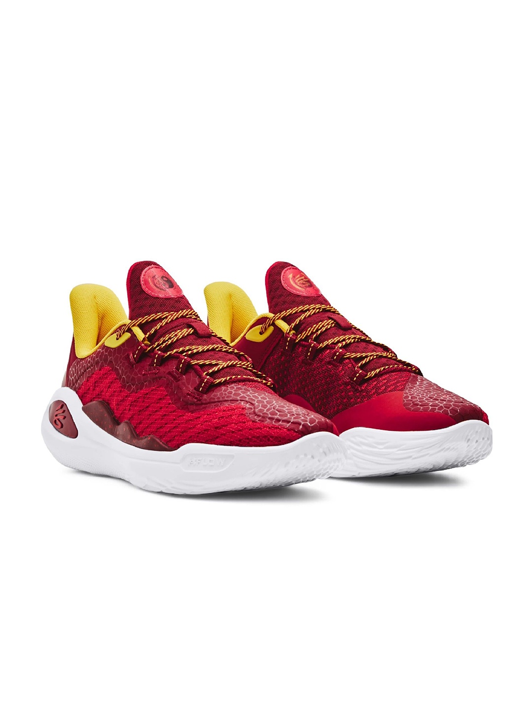 

UNDER ARMOUR Curry 11 Men Bruce Lee Fire Basketball Shoes, Red