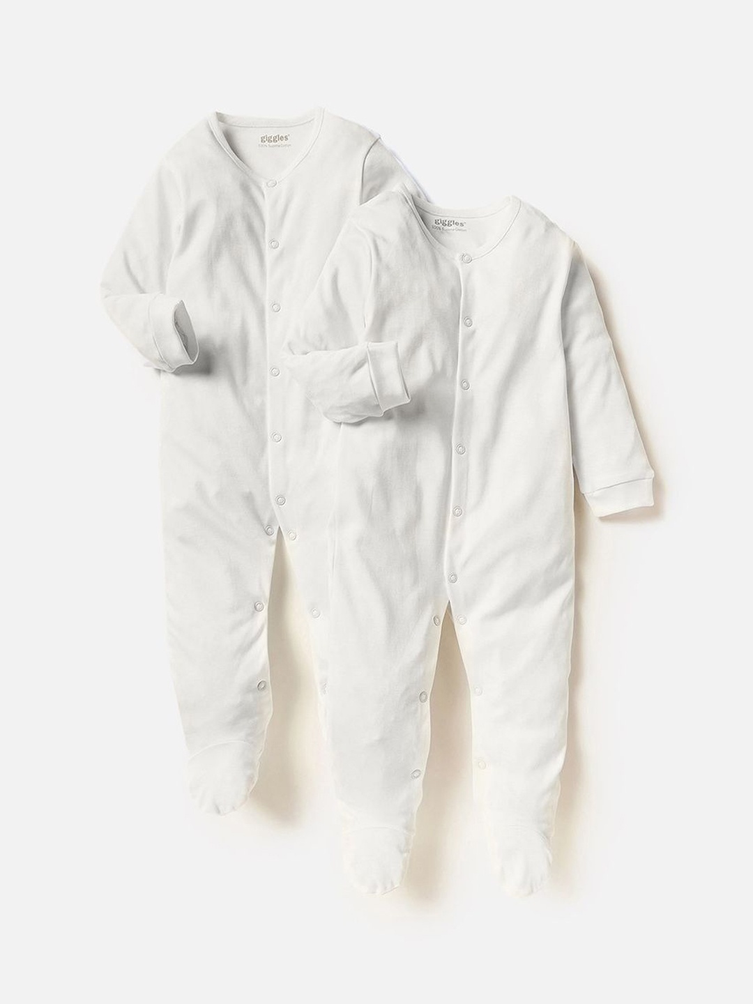 

Giggles by Babyshop Boys Pack of 2 Sleepsuit, White