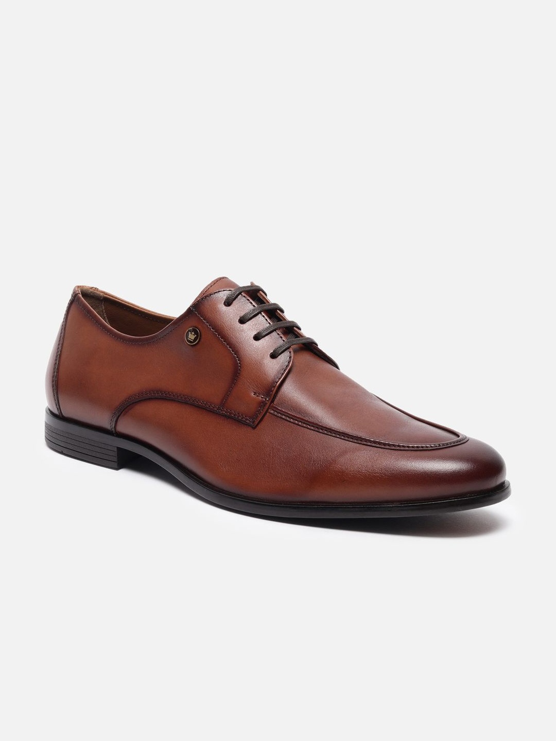 

Louis Philippe Pointed-Toe Lace Up Formal Shoe, Brown