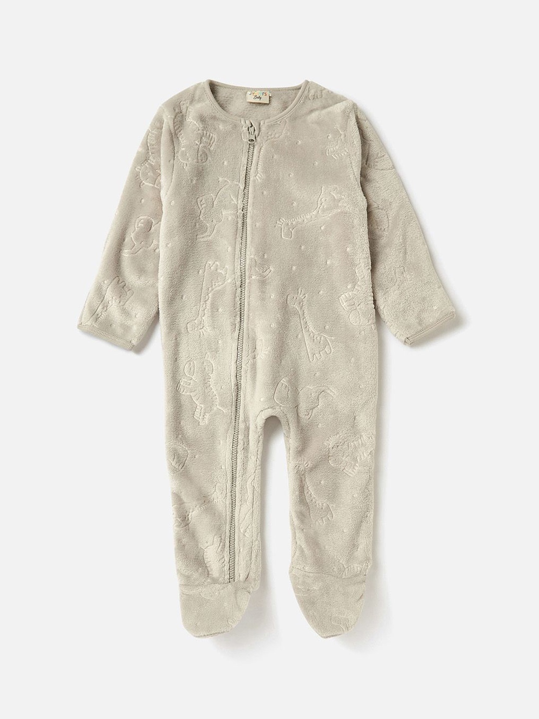 

Juniors by Babyshop Infant Boys Self Designed Long Sleeve Sleepsuit, Grey