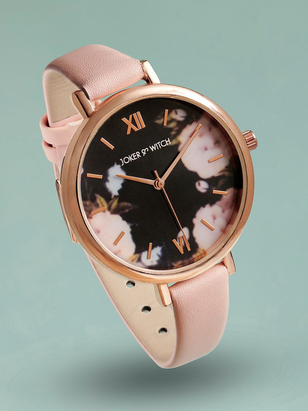 

JOKER & WITCH Women Printed Dial & Leather Bracelet Style Straps Analogue Watch AMWW1016, Pink