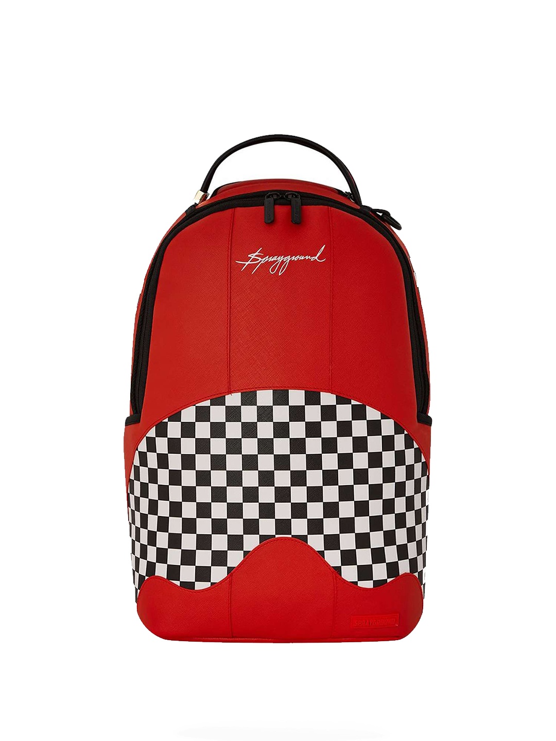 

SPRAYGROUND Unisex Colourblocked Printed Backpack, Red