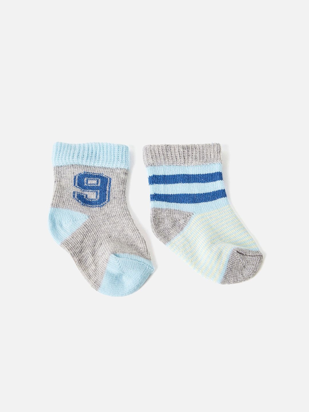 

Juniors by Babyshop Infant Boys Pack Of 2 Textured Ankle Length Socks, Grey