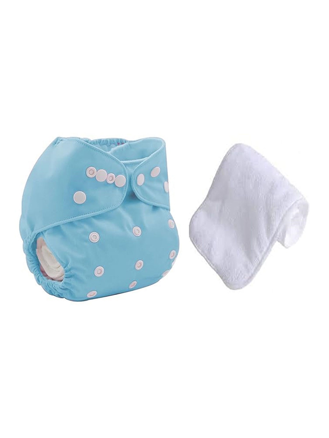 

Kritiu Kids Reusable Waterproof Cloth Diaper With Insert Pad, Blue