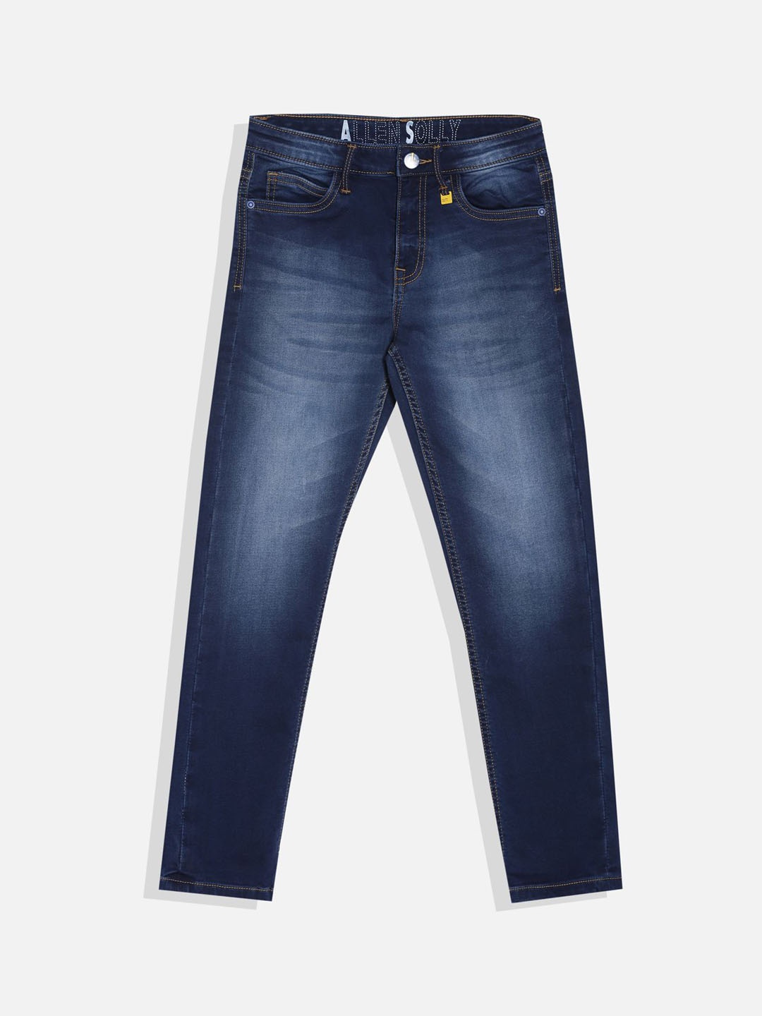 

Allen Solly Junior Boys Slim Fit Light Fade Jeans, Navy blue