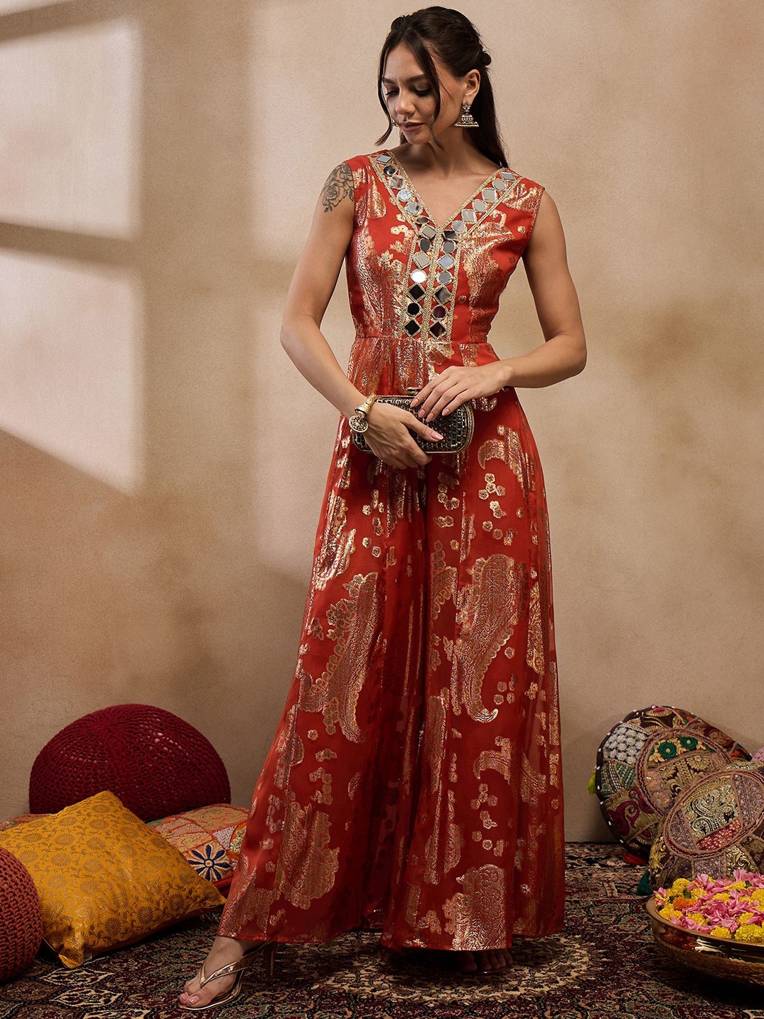 

MABISH by Sonal Jain Basic Jumpsuit, Rust