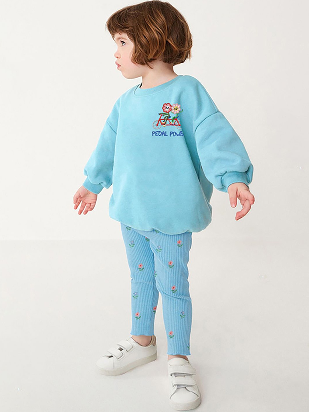 

JC SPARKLE Girls Long Puff Sleeves Sweatshirt with Pyjamas, Blue