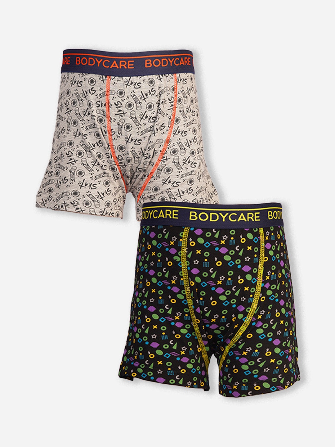 

Bodycare Boys Pack Of 2 Printed Cotton Trunks KGA2083B-PK005, Beige