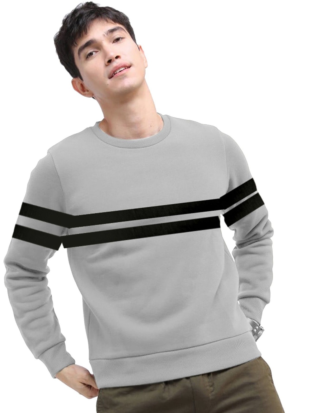 

AUSK Men Sweatshirt, Grey