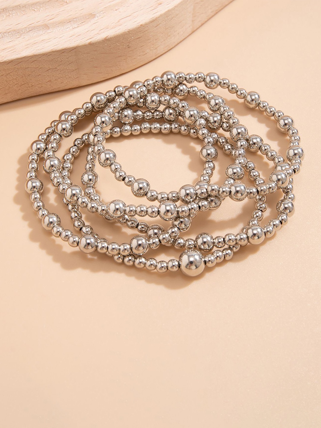 

StyleCast x Revolte Women 5 Silver-Plated Multistrand Bracelet