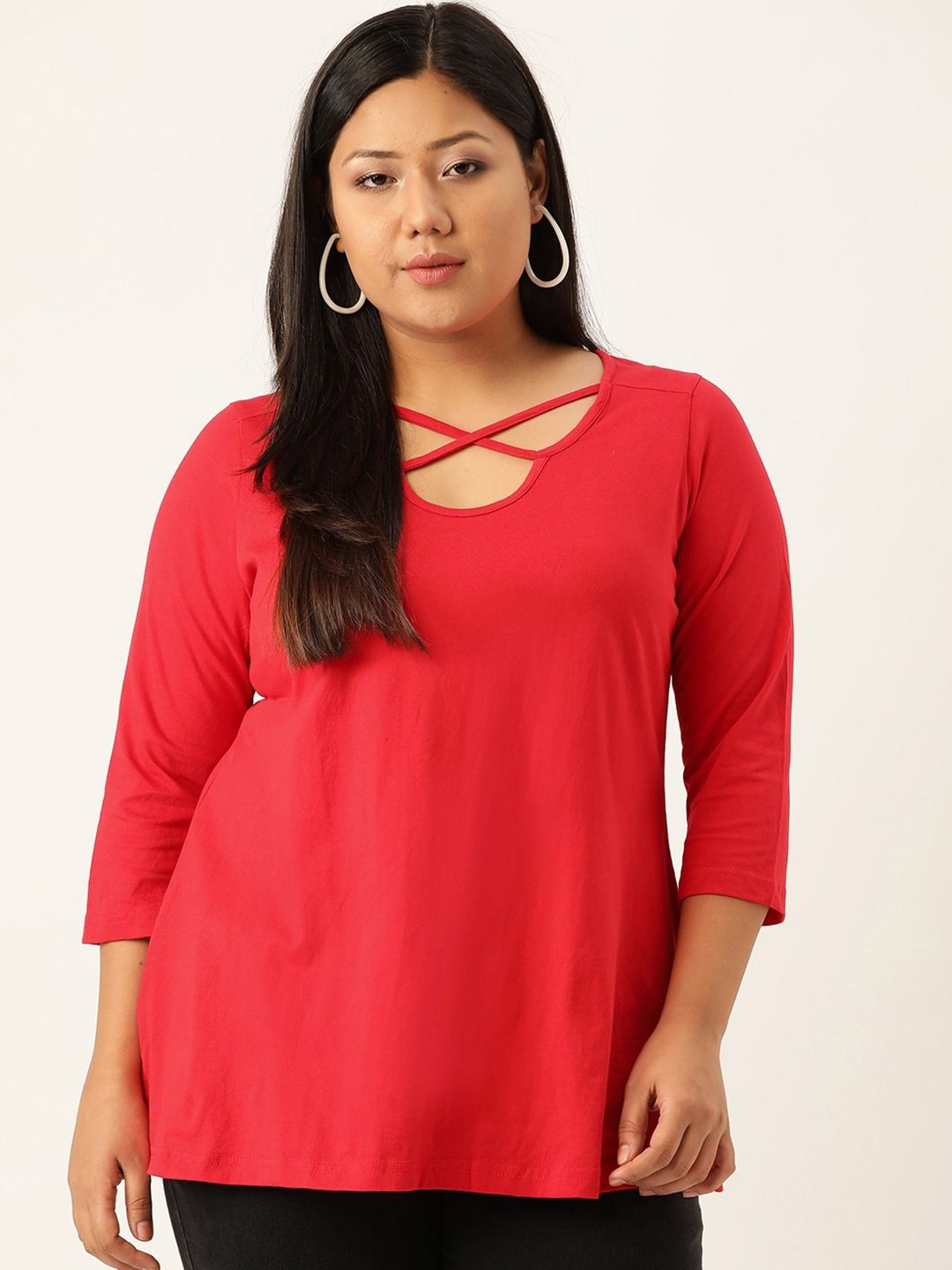 

theRebelinme Cotton Top, Red