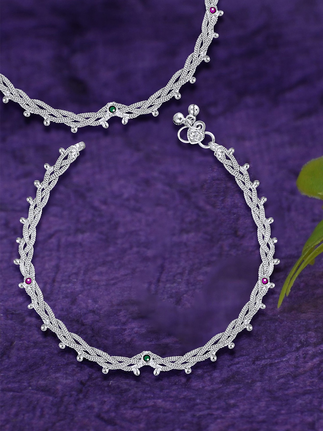 

Lila Silver-Plated Anklet