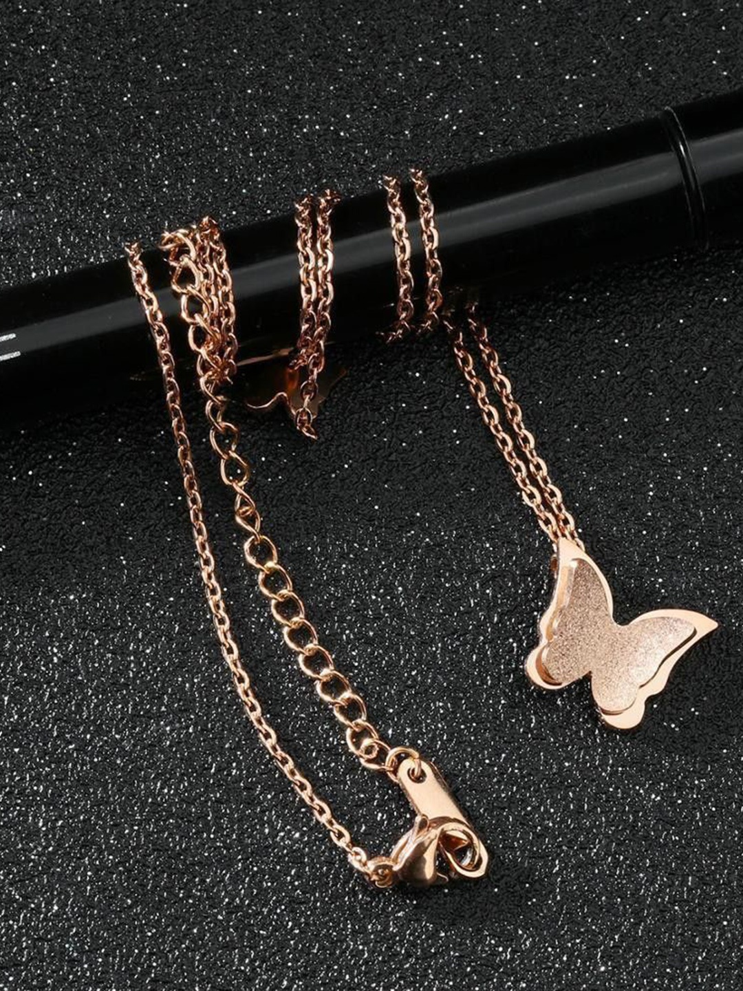 

Wynona Gold-Plated Stainless Steel Butterfly Shaped Chain