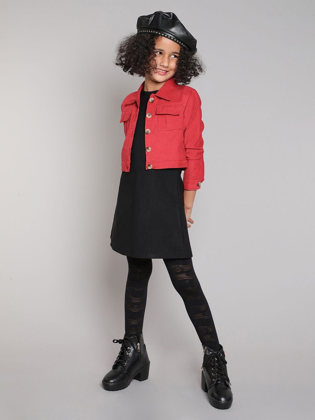 

taffykids Shirt Dress, Red