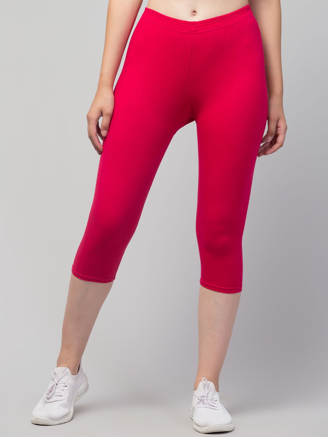 

DRAXSTAR Women Skinny Fit Capris, Rust