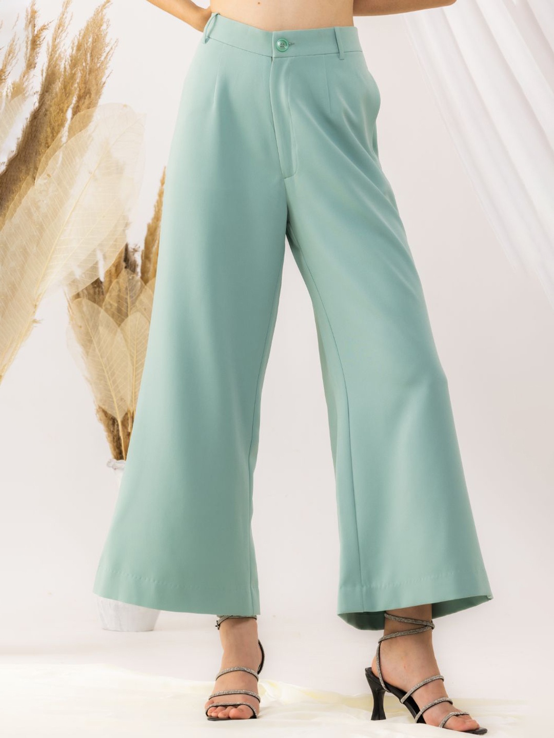 

KOVET Women Trousers, Sea green