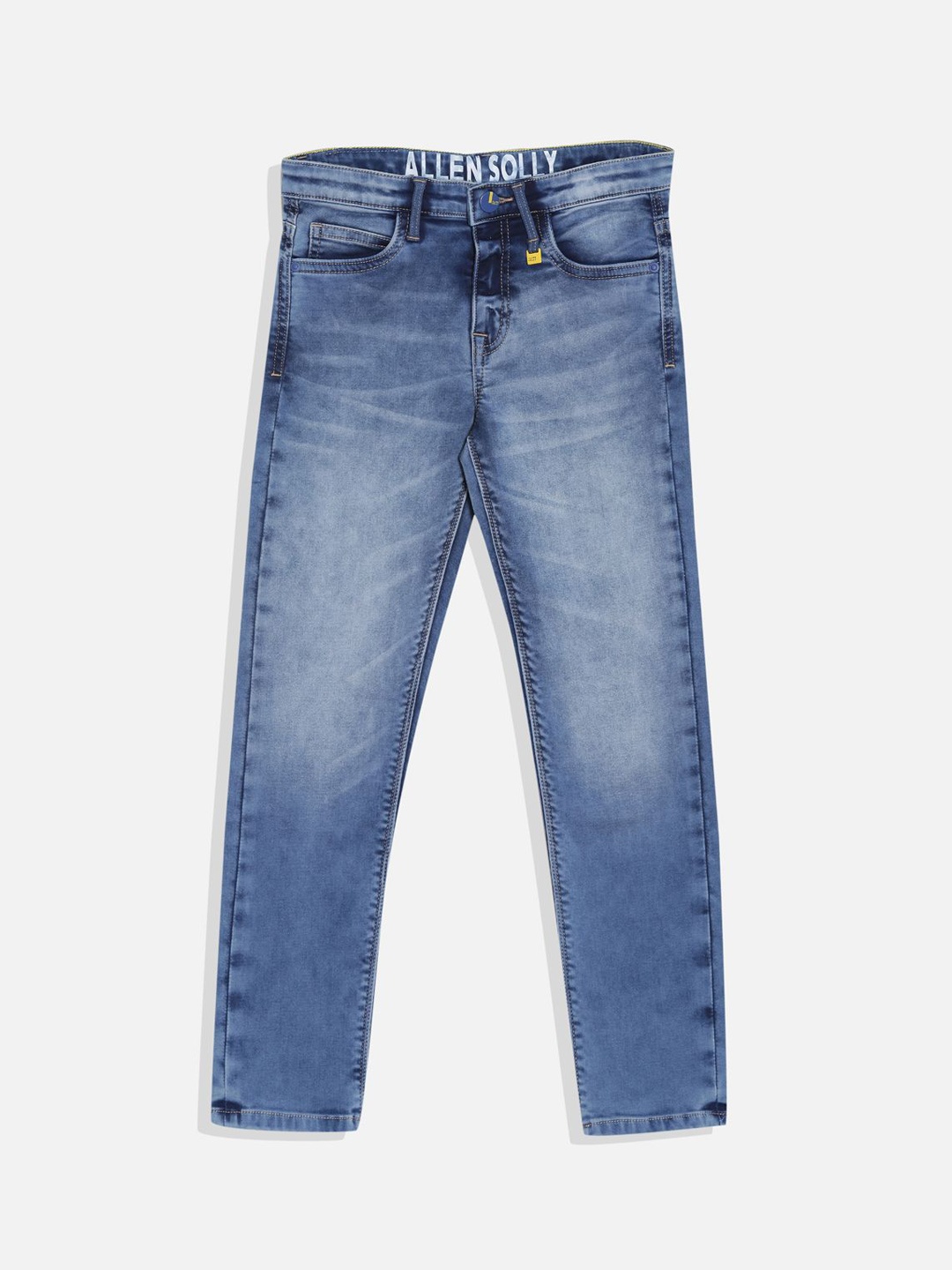 

Allen Solly Junior Boys Slim Fit Light Fade Jeans, Blue
