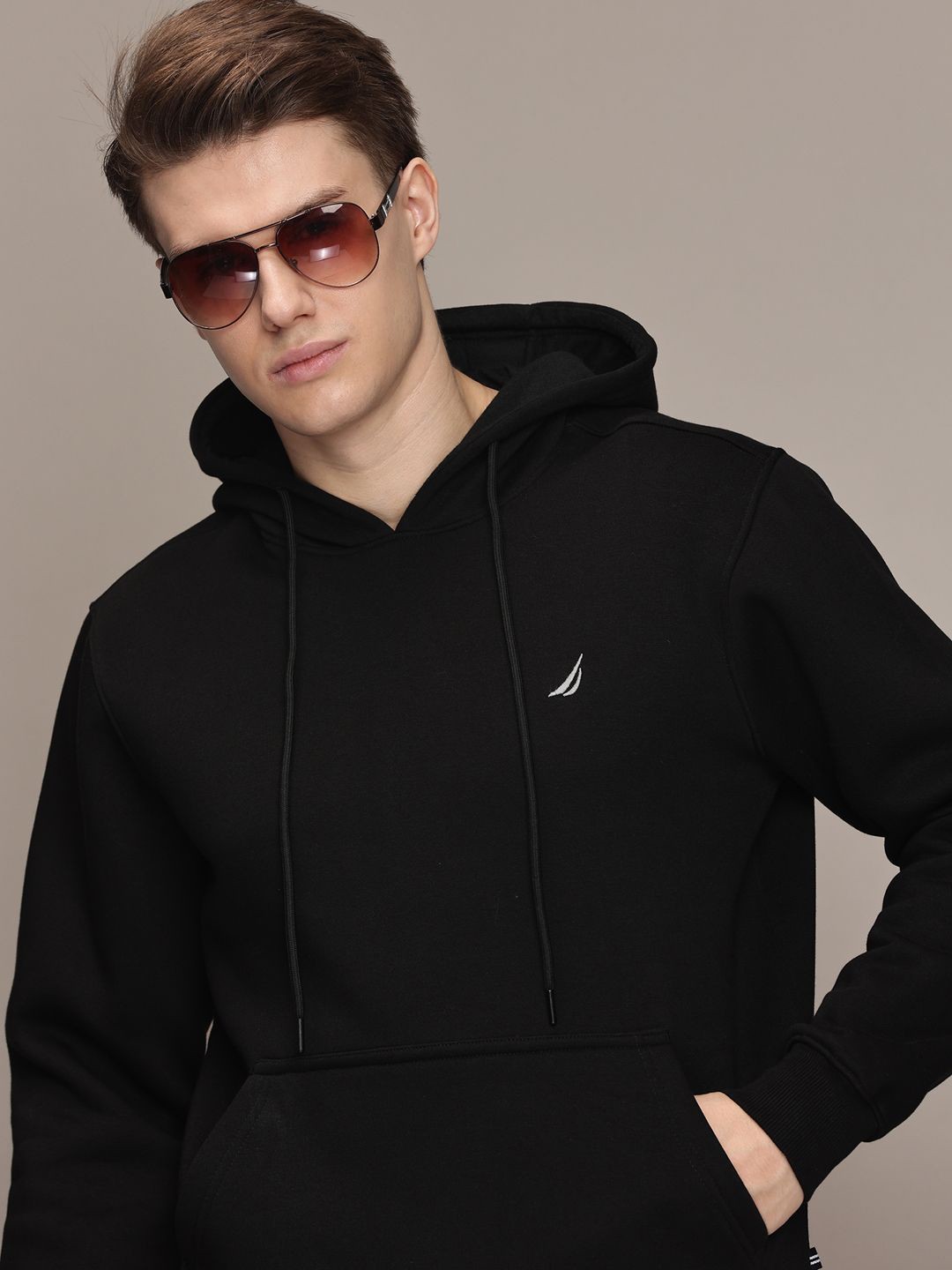 

Nautica Men Hooded Sweatshirt, Black