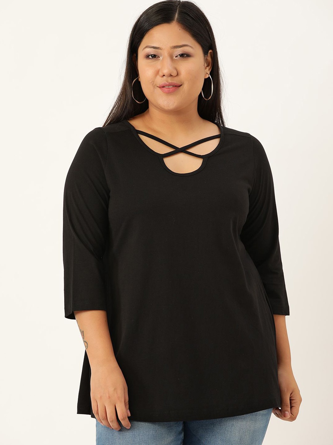 

theRebelinme Cotton Top, Black