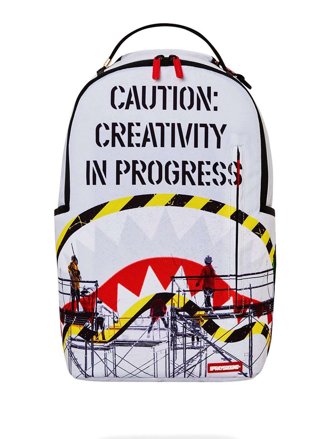 

SPRAYGROUND Unisex Graphic Printed Leather Backpack, White