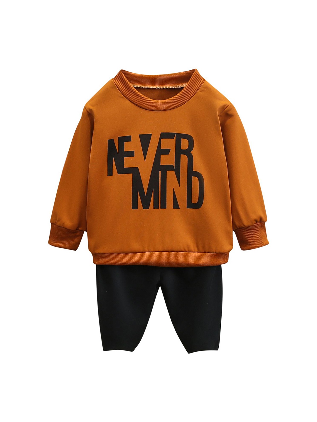 

StyleCast x Revolte Boys Printed Long Sleeves Sweatshirt With Pyjamas, Rust