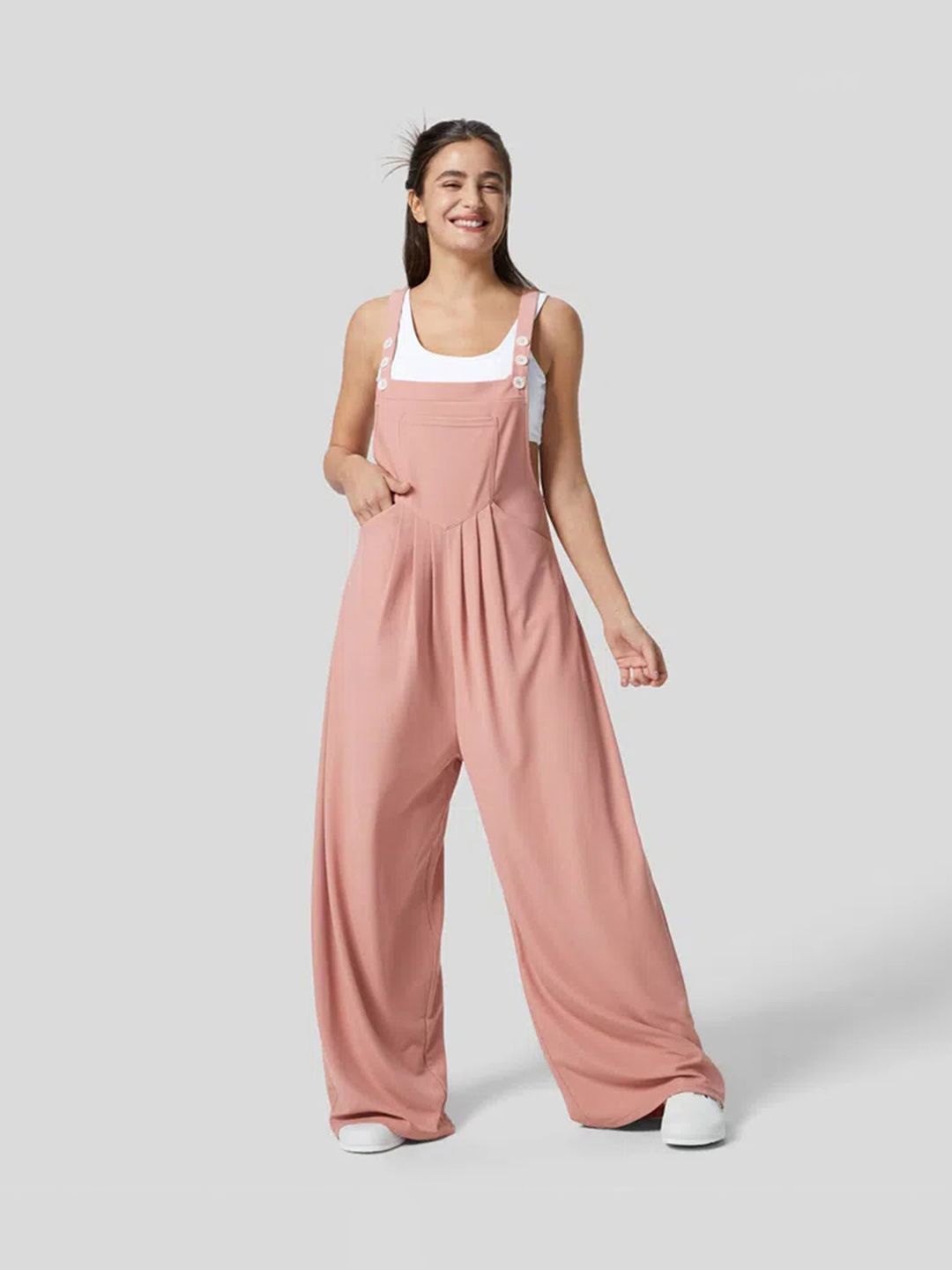 

JC Mode Basic Jumpsuit, Pink