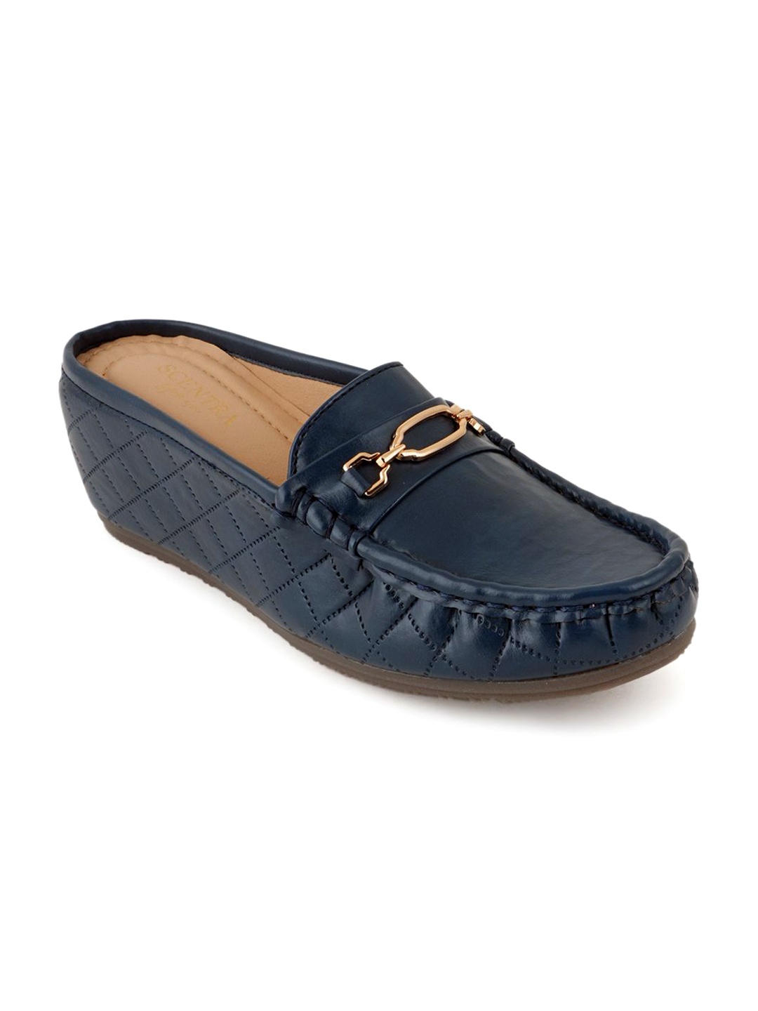 

SCENTRA Women Round Toe Loafers, Blue