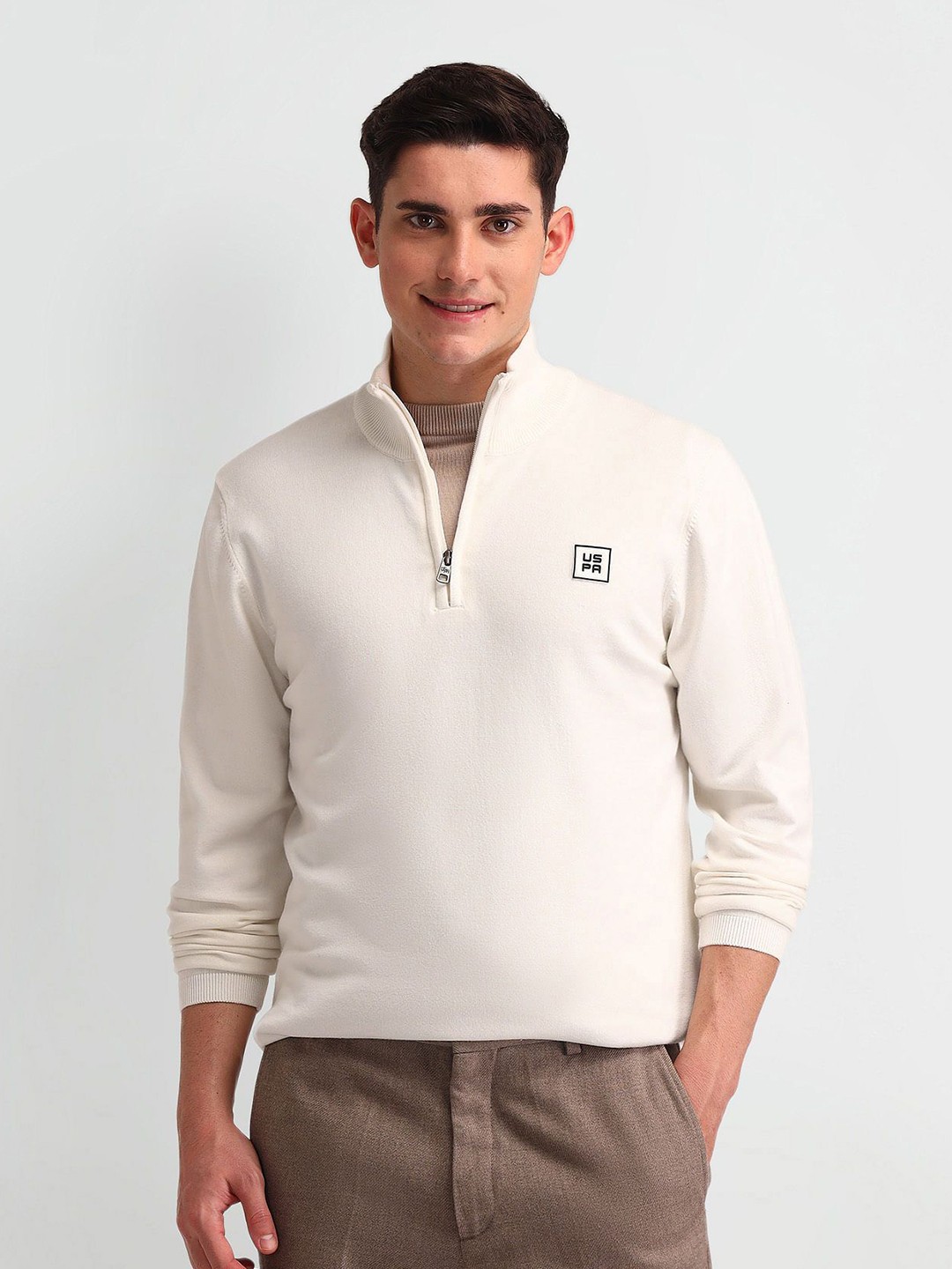 

U.S. Polo Assn. Denim Co. Men Pullover, White