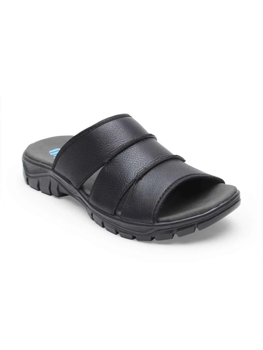 

ERGON Men Leather Comfort Sandals, Black