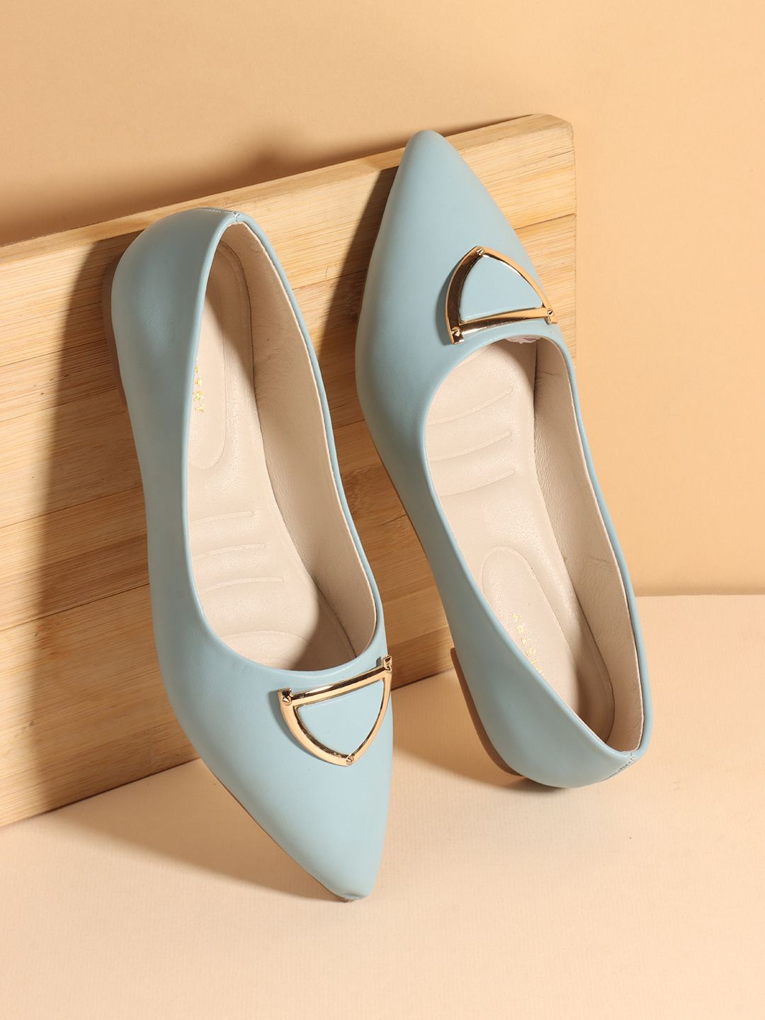 

Chemistry Women Embellished Ballerinas Flats, Turquoise blue