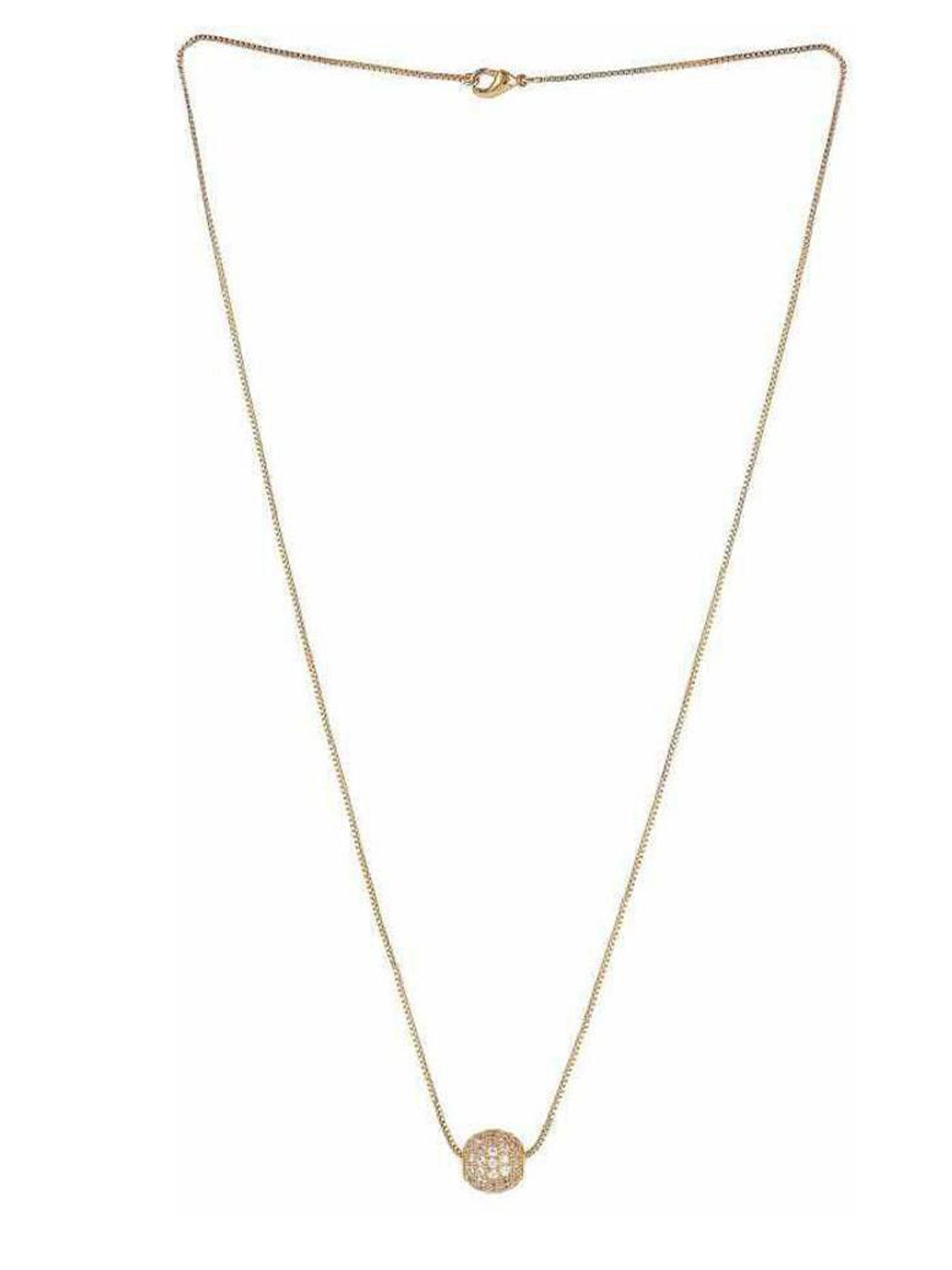 

Wynona Gold-Plated Artificial Beads Beaded Chain